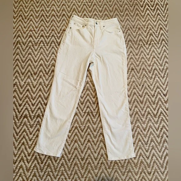 Madewell Curvy Perfect Vintage Jeans in White, Size 27 - Picture 9 of 12